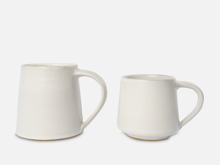 Schlichte Tasse aus Keramik // Weiß </br> Klein