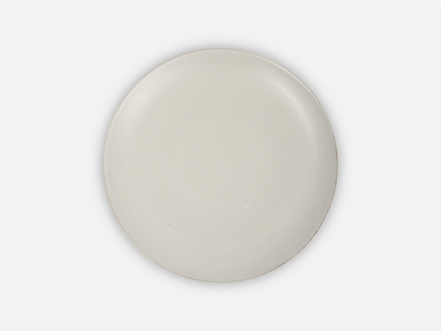 Schlichter Teller aus Keramik // Weiß </br> Klein